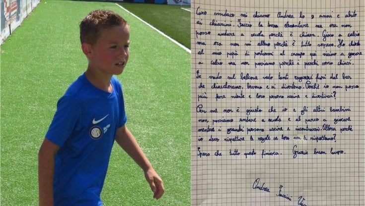 Andrea, 9 anni, e la lettera al sindaco del suo paese: "Perché i ragazzi più grandi escono e io non posso neanche andare a scuola?"