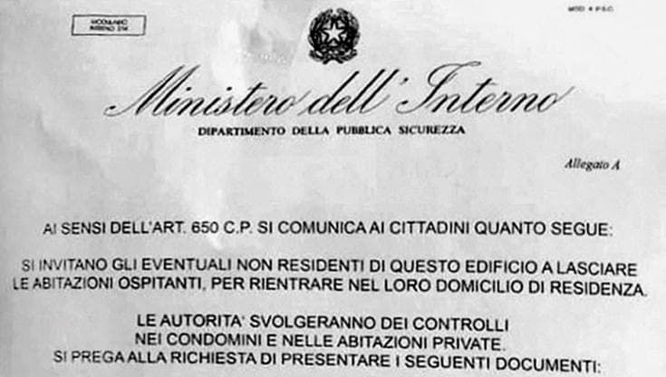 Bari, il cartello firmato dal ministero sui controlli nei condomini è falso: l’ultima truffa seriale