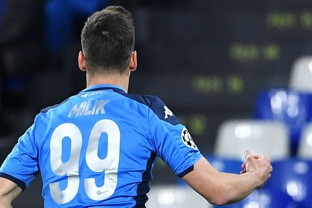 Napoli-Genk, Milik segna l'1-0