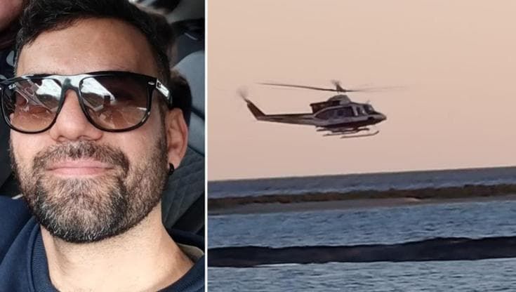 Disperso in kite a Porto Cesareo, ricerche fino in Calabria. La moglie: “Contattatemi”