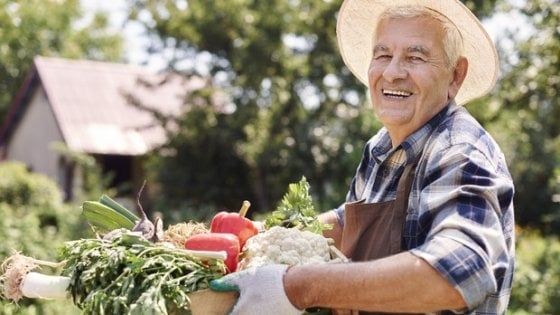 Campa cent'anni con molta verdura e un po' di vino rosso