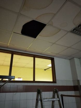 Le immagini del crollo all'istituto Colombatto
