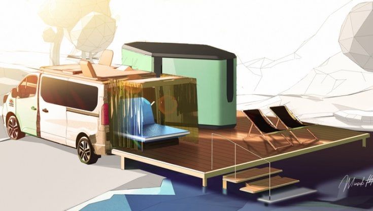 Idea Renault, metti il roof garden sul camper a 5 stelle