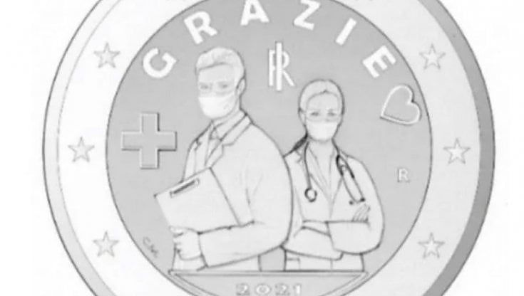 Una moneta da 2 euro dedicata a medici e infermieri