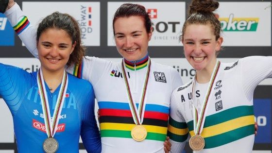Ciclismo, Mondiali: doppietta azzurra nella crono jr donne con Pirrone e Vigilia