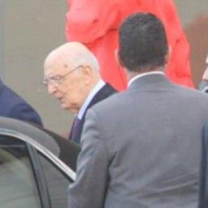 Napolitano in visita al Nuovo Teatro dell'Opera