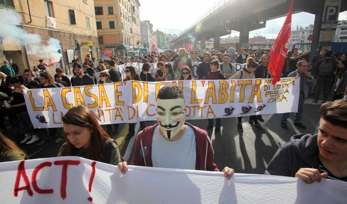 Sciopero sociale, gli studenti e i precari