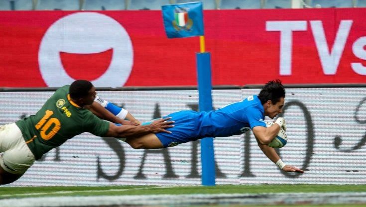 Rugby, l'Italia incanta un tempo, poi il Sudafrica dilaga: finisce 61-23