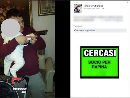 Bari, il rapinatore 'social' reclutava complici su Facebook