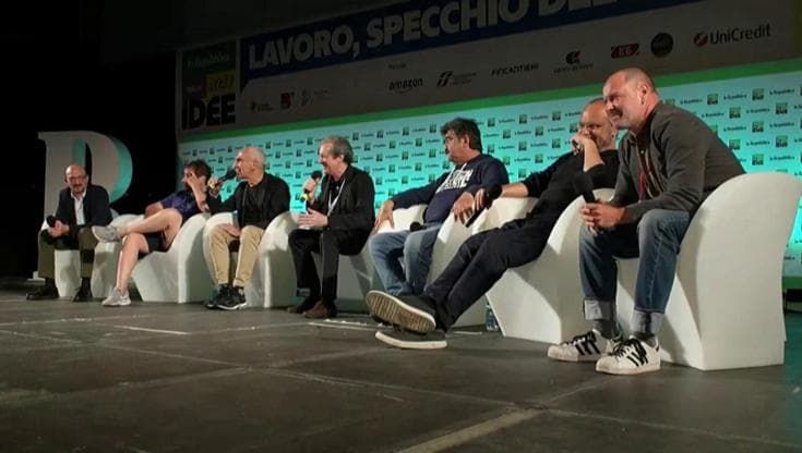 Repubblica delle Idee 2023 - Gli occhi di Boris  Pannofino, Sermonti,  De Ruggieri, Vendruscolo e Ciarrapico
