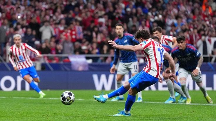 Atletico Madrid-Arsenal, pari di rigore: 1-1, qualificazione rimandata a Londra