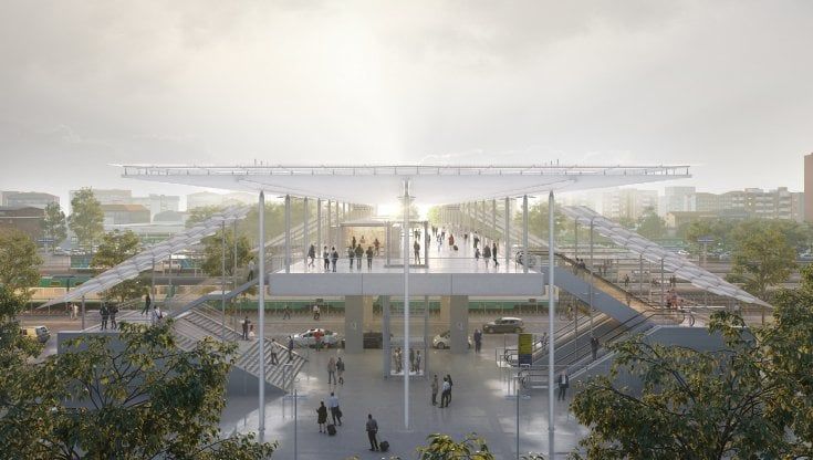 A Sesto San Giovanni la prima pietra della futura stazione Fs disegnata da Renzo Piano