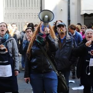Livorno, la protesta dei lavoratori  People Care
