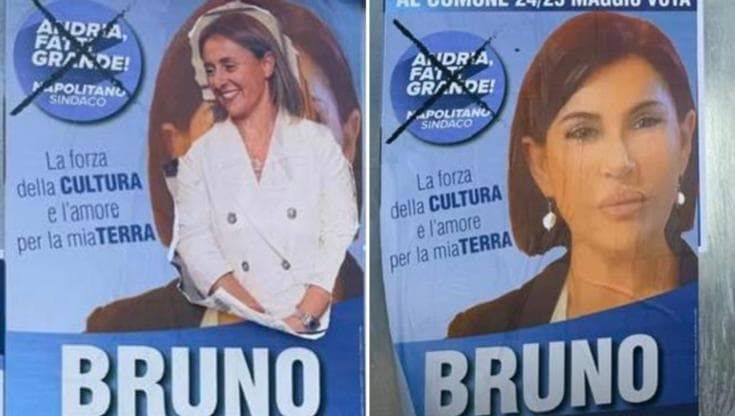 “Vota Giovanna Bruno”, ma non è la sindaca. Ad Andria polemica sul manifesto: confonde gli elettori