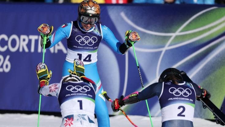 Brignone, quando le avversarie si inchinano alla grandezza