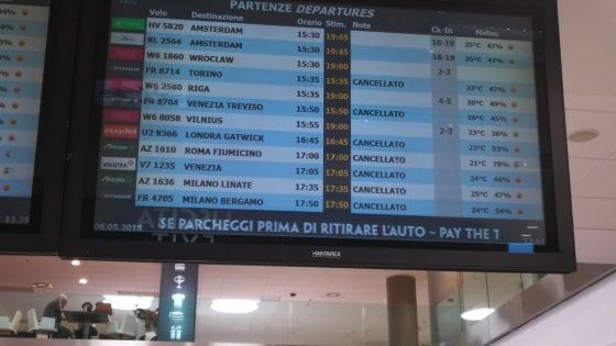 Sciopero dei controllori di volo e dei vigilanti: 60 voli cancellati tra Bari e Brindisi