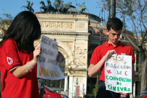 Croce rossa, festa tra giochi e simulazioni di soccorso