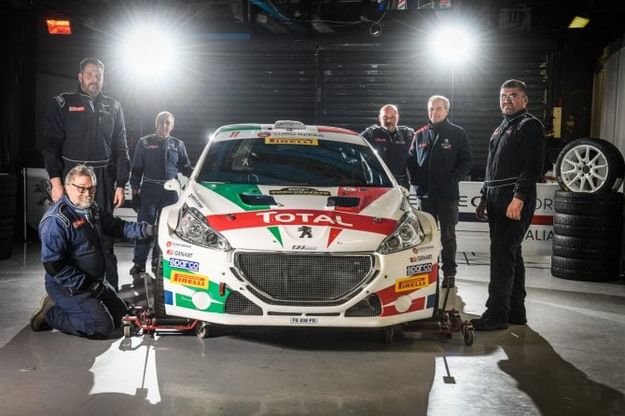 Colorazione patriottica speciale per la Peugeot 208 T16 R5 di Andreucci Andreussi al Monza Rally Show 2018
