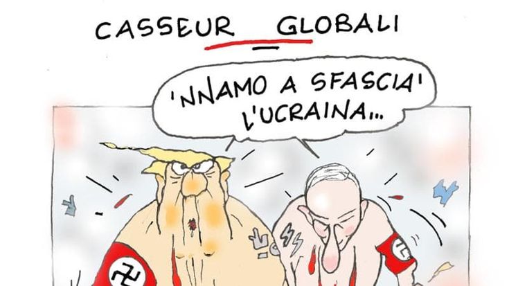 I disordini di Trump e Putin: la vignetta di Ellekappa