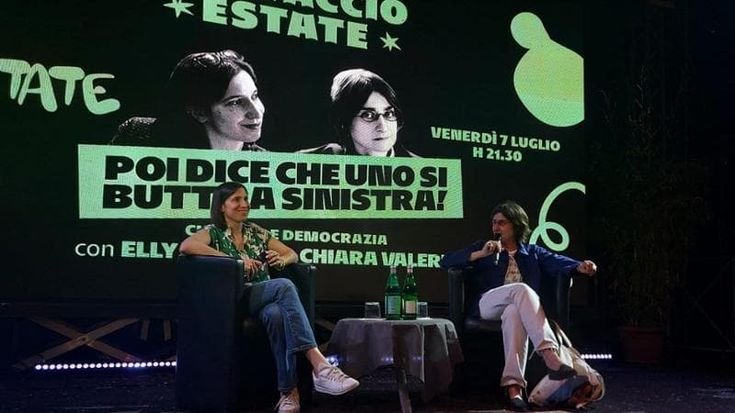Elly Schlein e il dialogo con Chiara Valerio: “La destra macchiettizza la sinistra, va sradicata la mascolinità tossica”