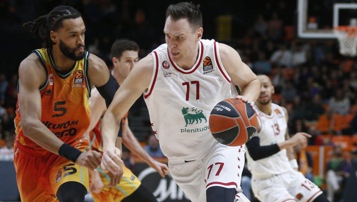 Eurolega, Valencia-MIlano 84-88: quinta vittoria di fila dell'Olimpia