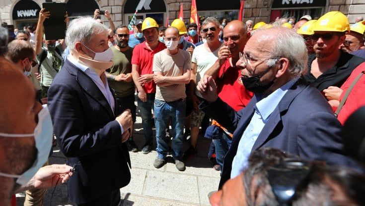 Franco Grondona, Fiom: "Bucci? Parla di acciaio solo per le aree"