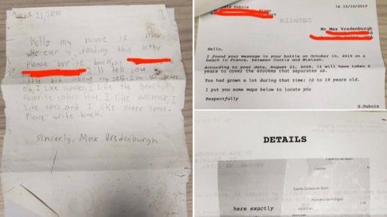 Usa, riceve la risposta al suo messaggio in bottiglia dopo 9 anni. "È arrivata in Francia"