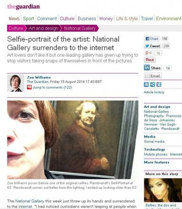 Io e l'opera d'arte, quando i musei sdoganano i selfie
