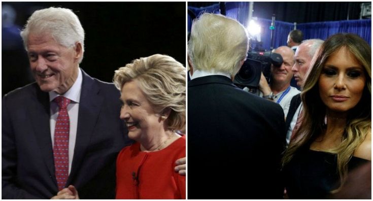 Clinton-Trump, il dibattito tv visto dalle famiglie dei candidati 