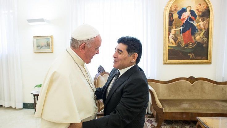 Maradona, il Papa pubblica su Instagram una storia sul loro incontro