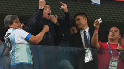 Argentina, Messi segna e Maradona esulta: 