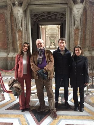 Il principe consorte di Danimarca in visita alla Reggia di Caserta