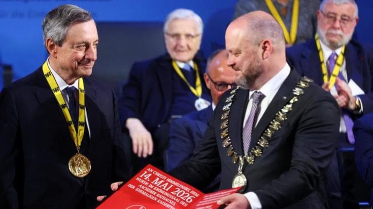 Premio ad Aquisgrana, il discorso integrale di Mario Draghi