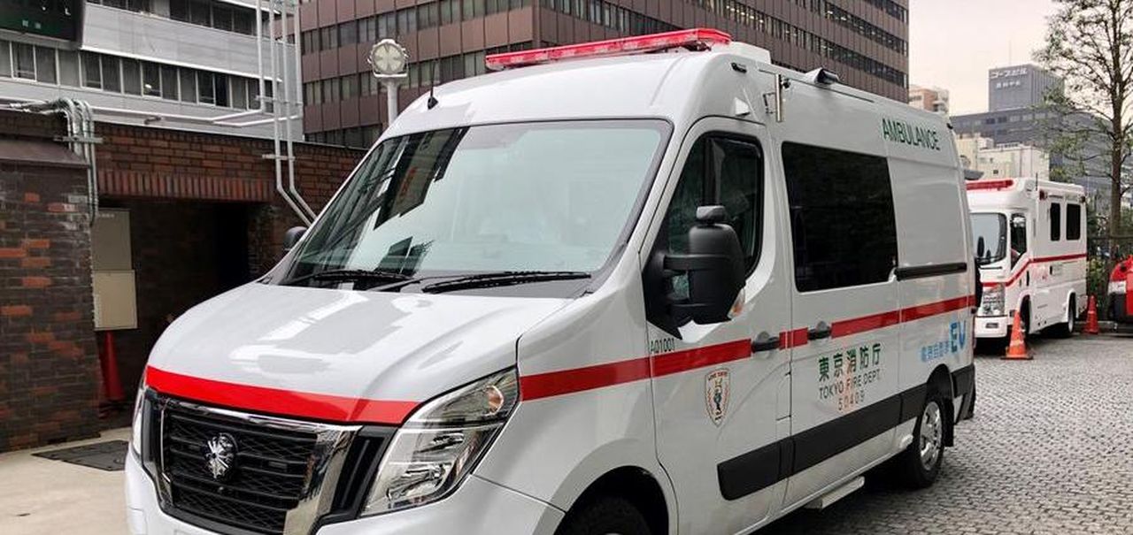 ambulanza con motore elettrico
