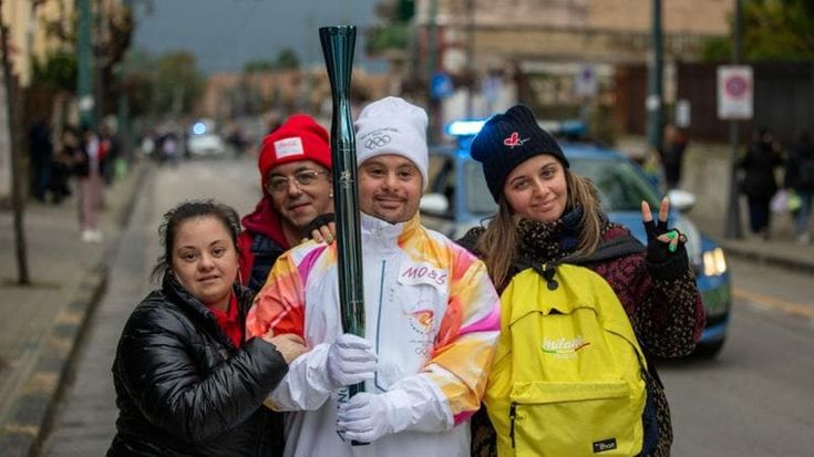 Il messaggio di Andrea: inclusione e sport nel percorso della fiaccola olimpica