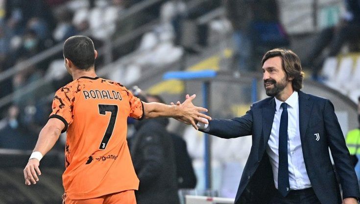 Juventus, Pirlo: "Buona gara". Ronaldo: "Sono tornato, è questo che conta"
