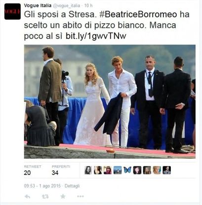Stresa, Casiraghi--Borromeo: il vestito di Beatrice al cocktail pre-nozze