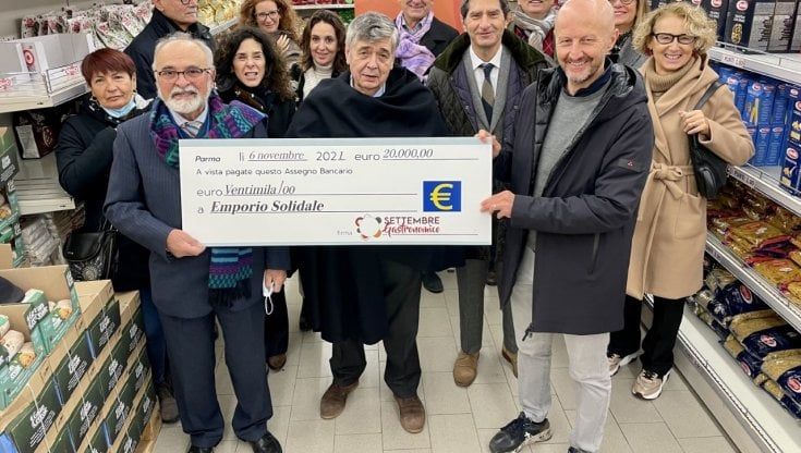 Emporio Solidale, cresce la richiesta di aiuto: quattromila persone per la spesa. Donazione di Settembre Gastronomico