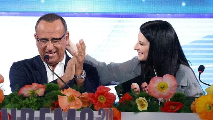“Questo Festival è per Pippo”: Conti e Pausini in lacrime per Baudo