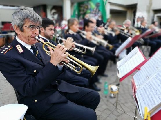 Roma, concerto della polizia municipale per la riqualificazione della Cavea di Corviale