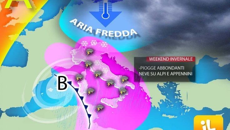 Previsioni meteo, la graffiata dell'Orso russo: gelo al Nord e rovesci intensi al Centro-Sud  