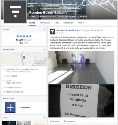 Bolzano, donne delle pulizie gettano opera d'arte nella spazzatura
