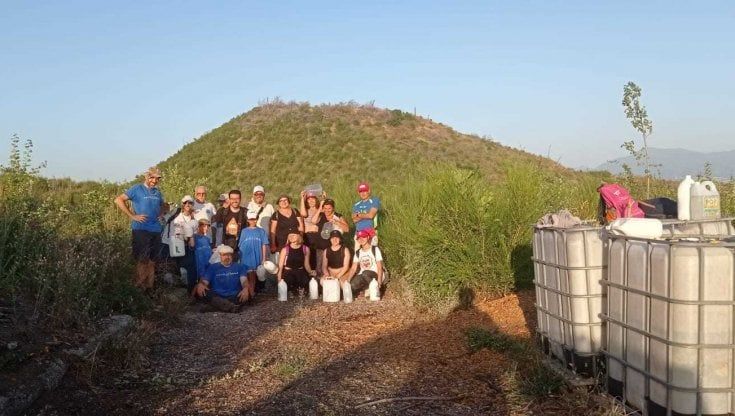  A 5 anni dall'incendio del Vesuvio, festa con gli aquiloni e l'associazione Primaurora ha piantato 2.500 nuovi alberi