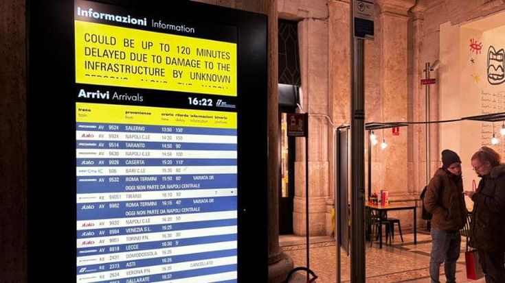 In stazione Centrale attesa infinita: ritardi fino a 170 minuti e cancellazioni per il sabotaggio