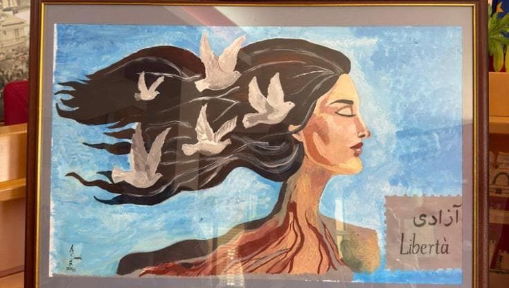 Samiar, dall’Iran al Sannio: “In fuga con mia moglie, vi dono un quadro che significa libertà”