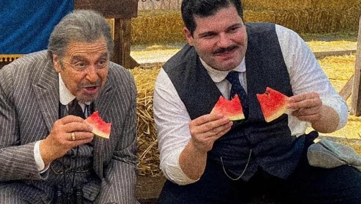 Salvatore Esposito, quell'anguria con Al Pacino sul set di "Maserati: The Brothers"