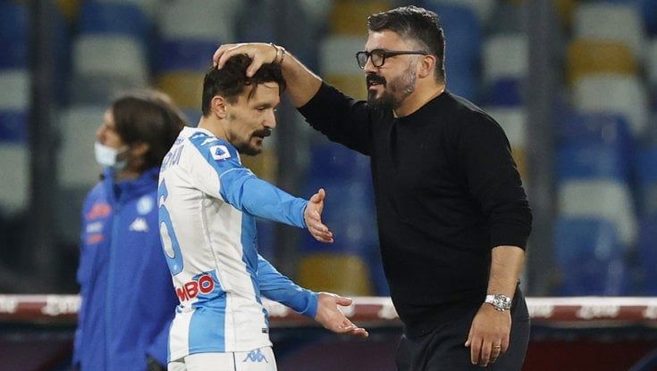 Napoli, Gattuso: "Male nel primo tempo, i cambi hanno fatto la differenza"