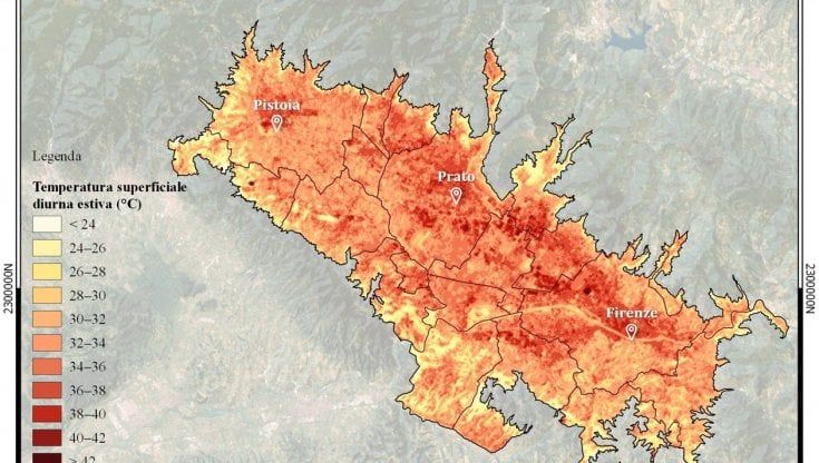 Firenze bollente, il Cnr studia la mappa delle "isole di calore"