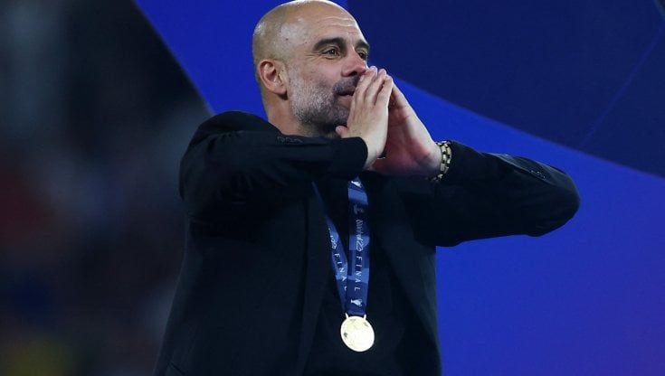 Tre volte Guardiola: l’irrequietezza in mezzo alla festa del City