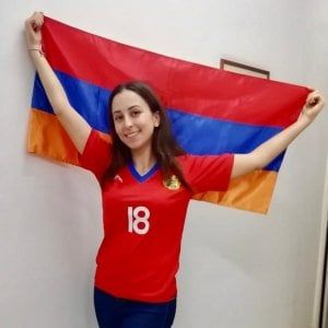 Roza, l'armena di Palermo allo stadio per la sua nazionale